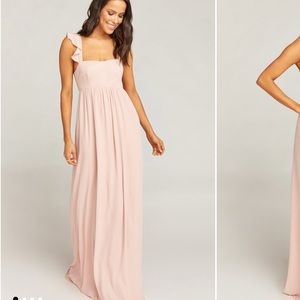 Dusty Blush Crisp June Maxi